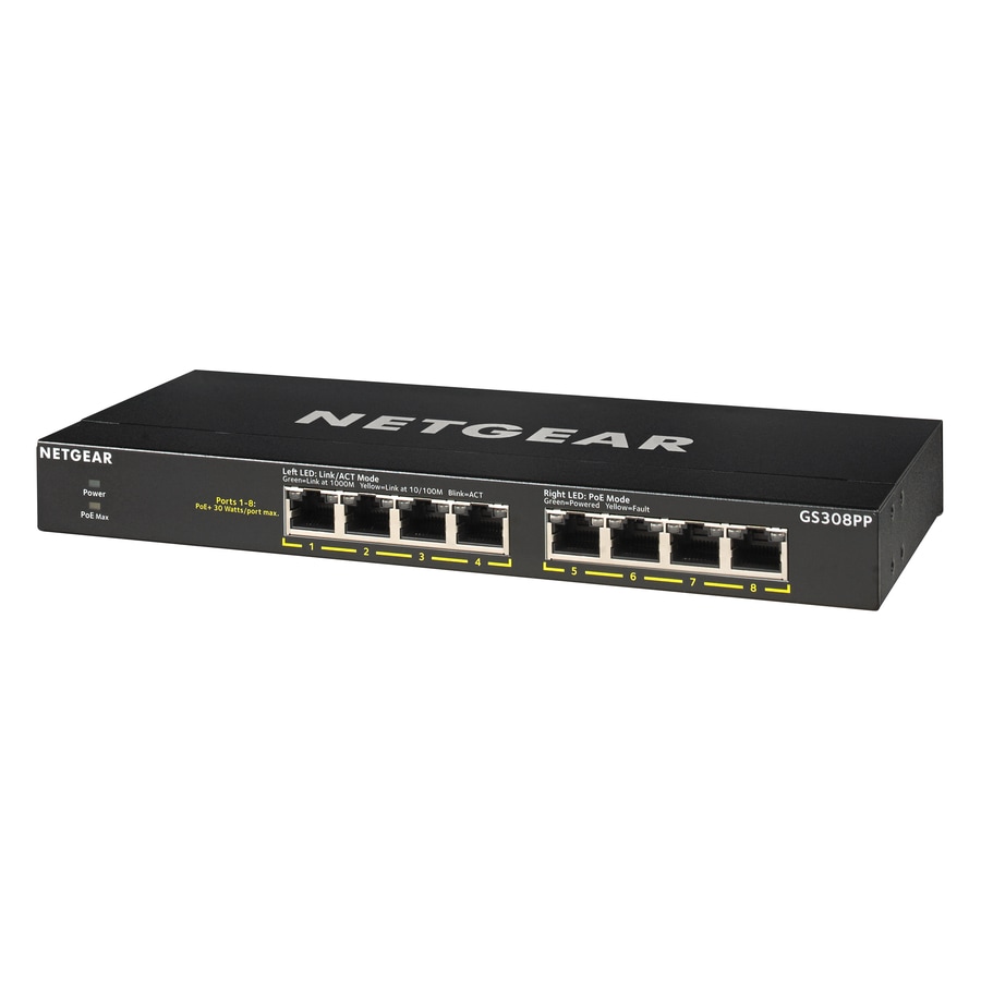 NETGEAR 8-Port PoE+ Gigabit Ethernet Unmanaged Essentials Switch - Thumbnail 5