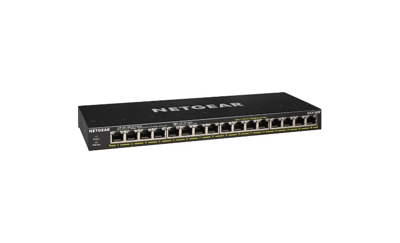 NETGEAR 16ポート スイッチングハブ NETGEAR ネットギア 【正規品】 | Amazon GS316PP　中古品 16ポートPoEスイッチングハブ ルーター・ネットワーク機器