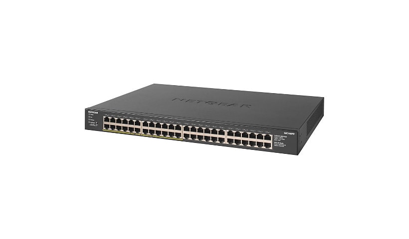 NETGEAR 48-Port Gigabit Ethernet Unmanaged PoE+ Switch (GS348PP)