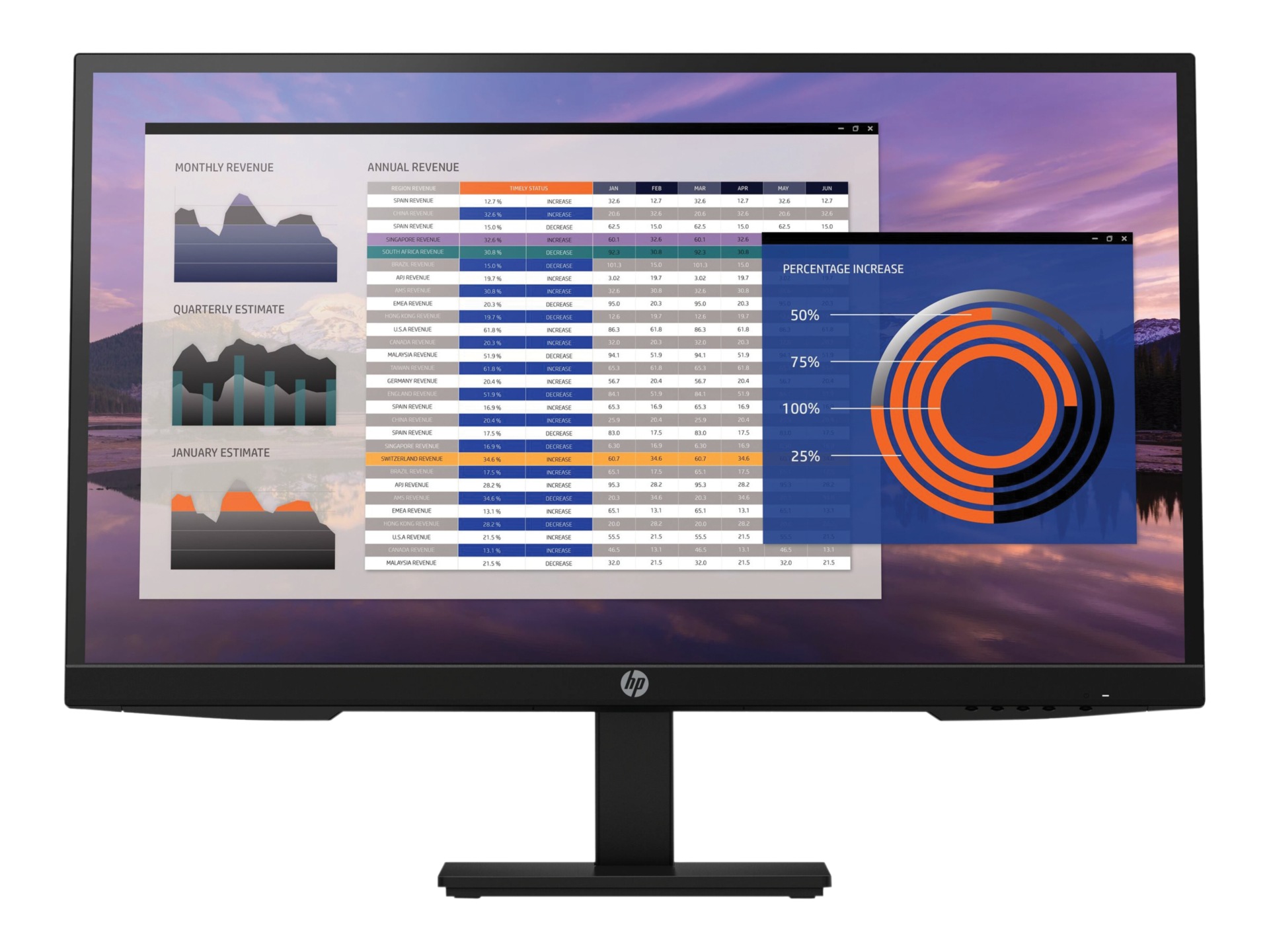 HP P27h G4 - LED monitor - Full HD (1080p) - 27"