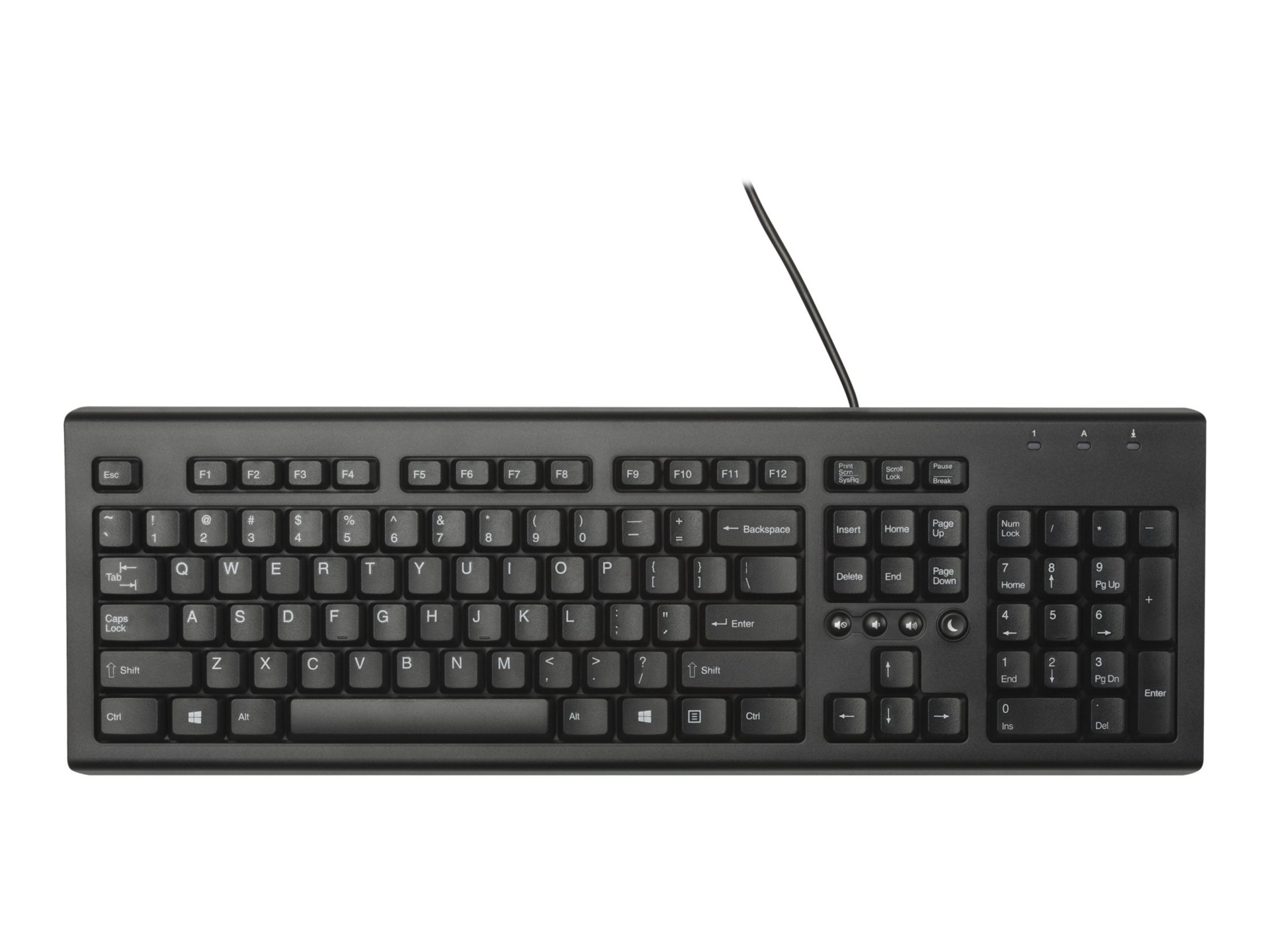 HP Classic Wired - keyboard - US - glossy black