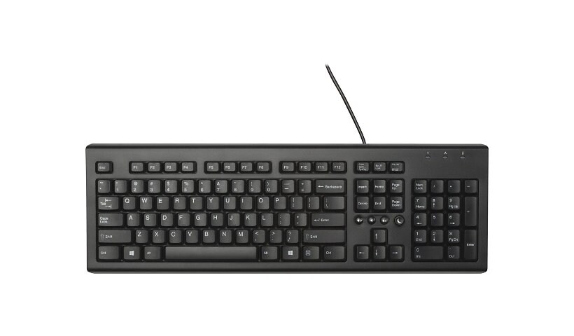 HP Classic Wired - keyboard - US - glossy black