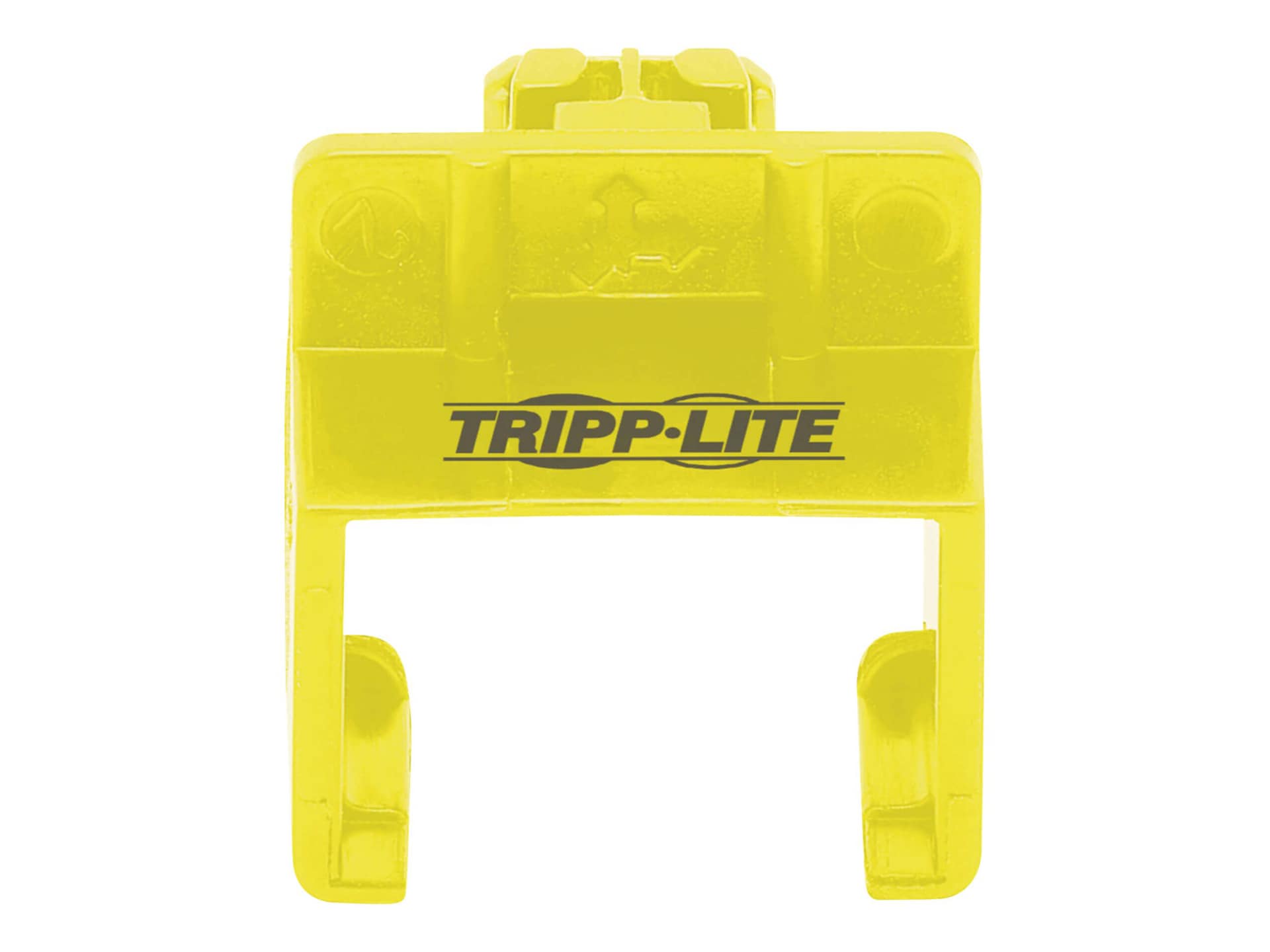 Tripp Lite Universal RJ45 Locking Inserts, Yellow, 10 Pack - cable removal lock