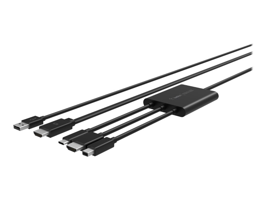 Belkin Multiport to HDMI Digital AV Adapter - adapter cable - Mini DisplayPort / HDMI / USB - 8 ft
