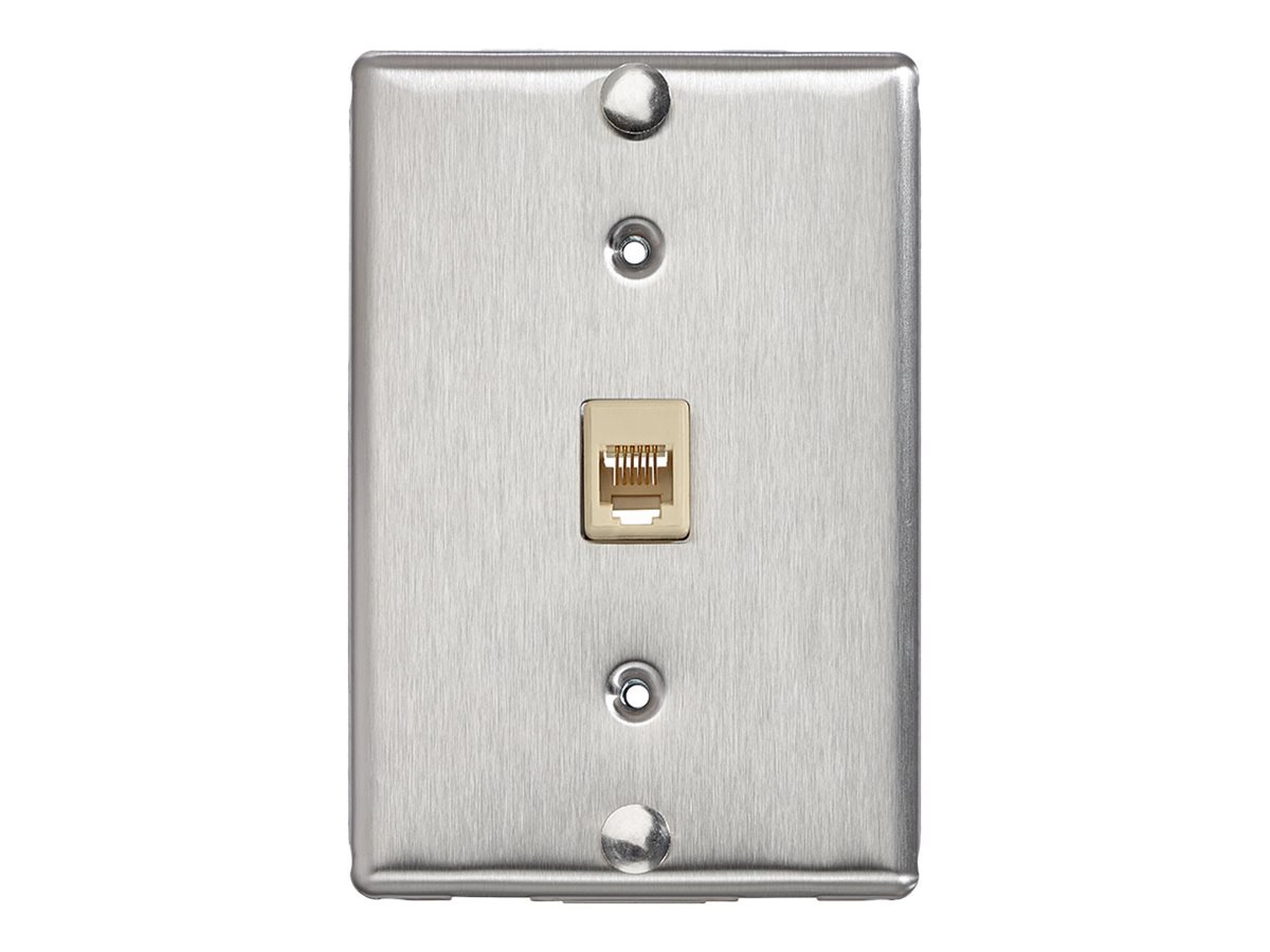 Leviton Telephone Wall Jack - flush mount outlet