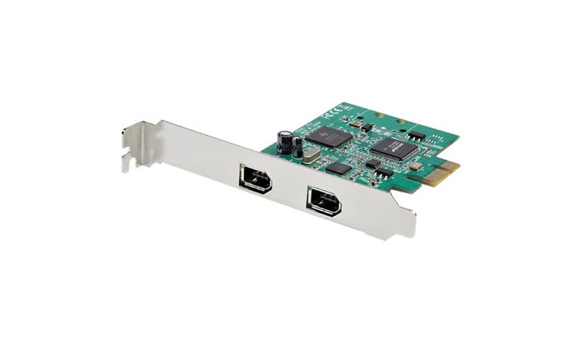 StarTech.com 2 Port PCI Express FireWire Card - PCIe 1394a FireWire Adapter