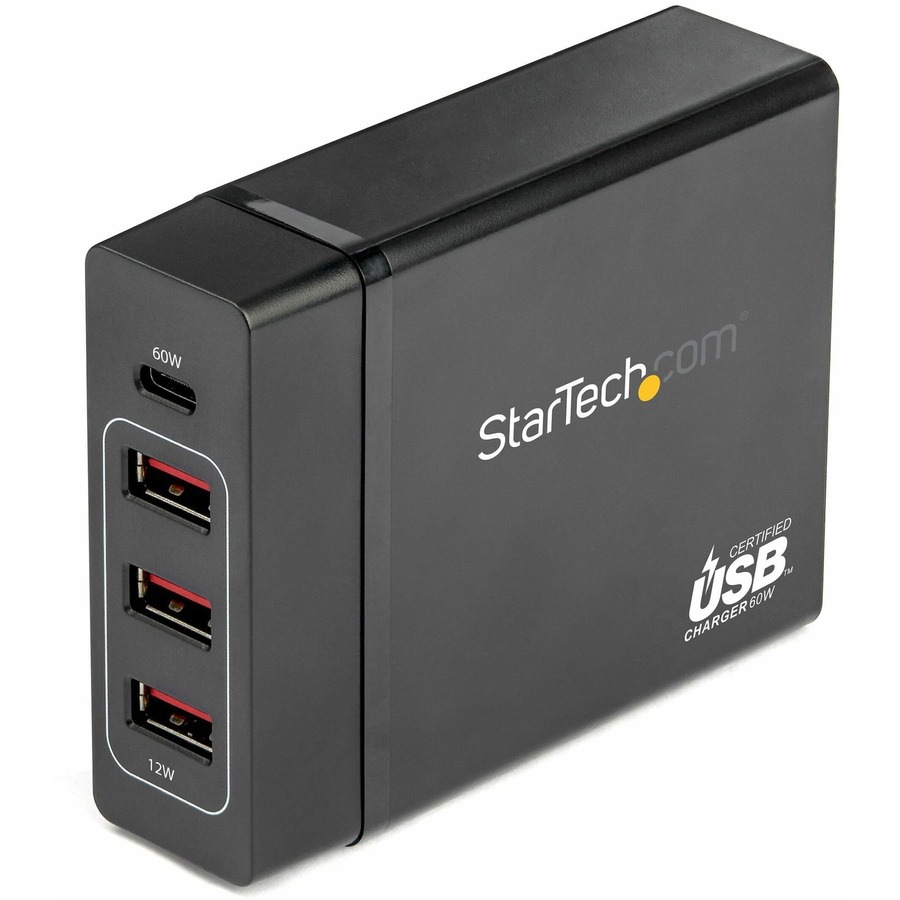 StarTech.com USB-C Charging Station, 72W, 1x USB-C + 3x USB-A, Portable Cha