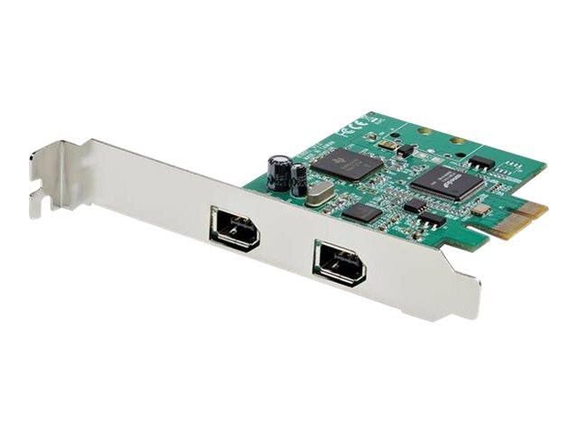 StarTech.com 2 Port PCI Express FireWire Card - PCIe 1394a FireWire Adapter