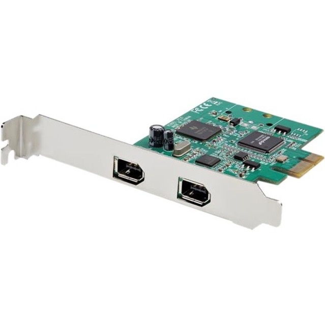 StarTech.com 2 Port PCI Express FireWire Card, TI TSB82AA2 Chipset, Plug-and-Play, PCIe 1394a FireWire Adapter , TAA