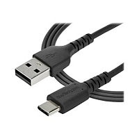 StarTech.com 1m USB A to USB C Charging Cable - Durable Fast Charge & Sync USB 2.0 to USB Type C Data Cord - Aramid