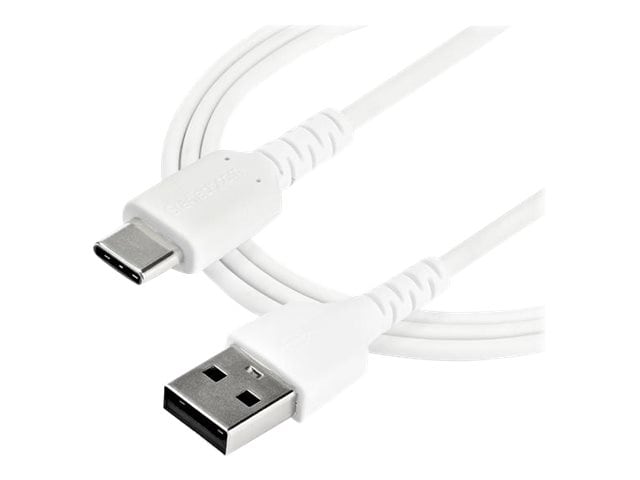 StarTech.com 1m USB A to USB C Charging Cable - Durable Aramid 60W White