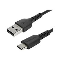 StarTech.com 2m USB A to USB C Charging Cable - Durable Aramid 60W Black
