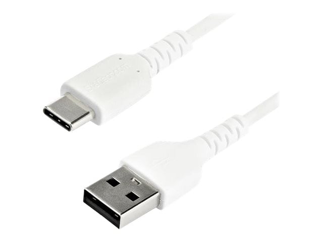 StarTech.com 2m USB A to USB C Charging Cable - Durable Aramid 60W White