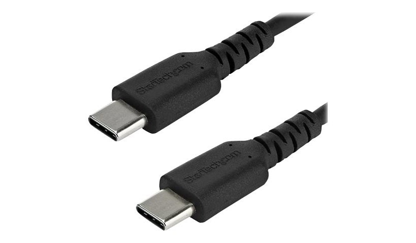 StarTech.com 1m USB C Charging Cable - Durable Fast Charge & Sync USB 2.0 Type C to C Charger Cord - TPE Jacket Aramid