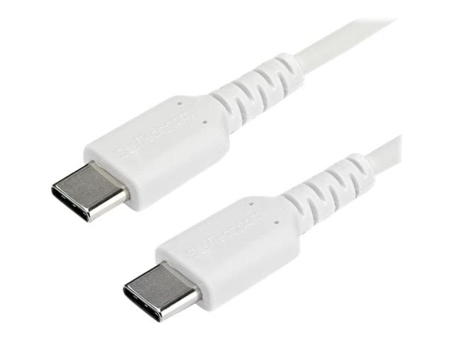 StarTech.com 1m USB C Charging Cable - Durable Aramid Fiber M/M 60W White