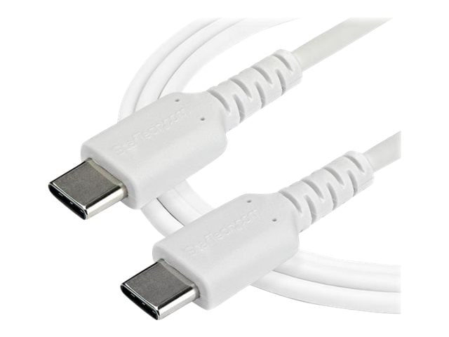 StarTech.com 2m USB C Charging Cable - Durable Aramid Fiber M/M 60W White