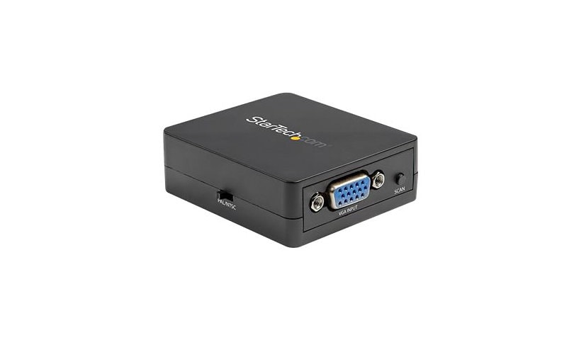 StarTech.com 1080p VGA to RCA and S-Video Converter - USB Powered - High Resolution VGA Input with Dynamic Scaling
