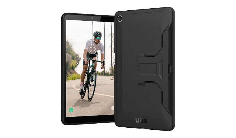 UAG Rugged Case w/ Built-in Kickstand for LG G Pad 5 10.1 - Scout Black - back cover for tablet