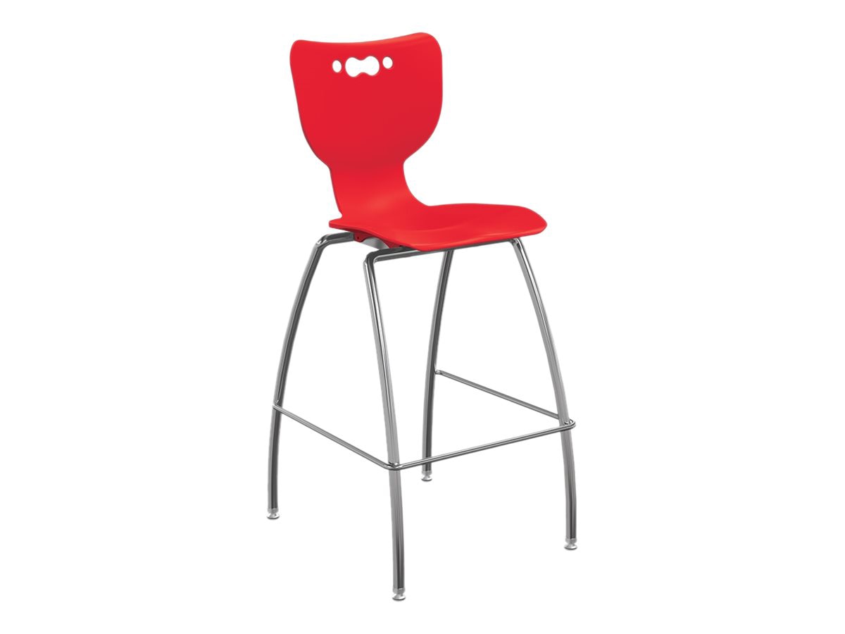 MooreCo Hierarchy - stool - red, platinum