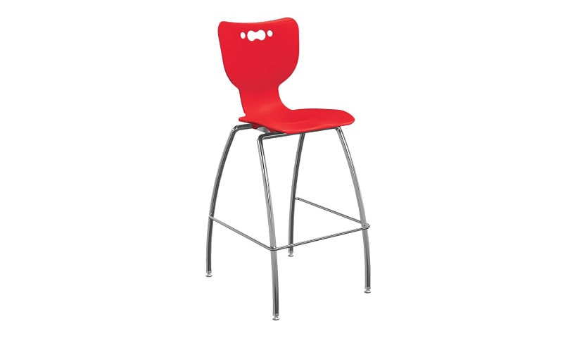 MooreCo Hierarchy - stool - red, platinum