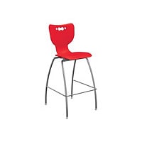 MooreCo Hierarchy - stool - red, platinum