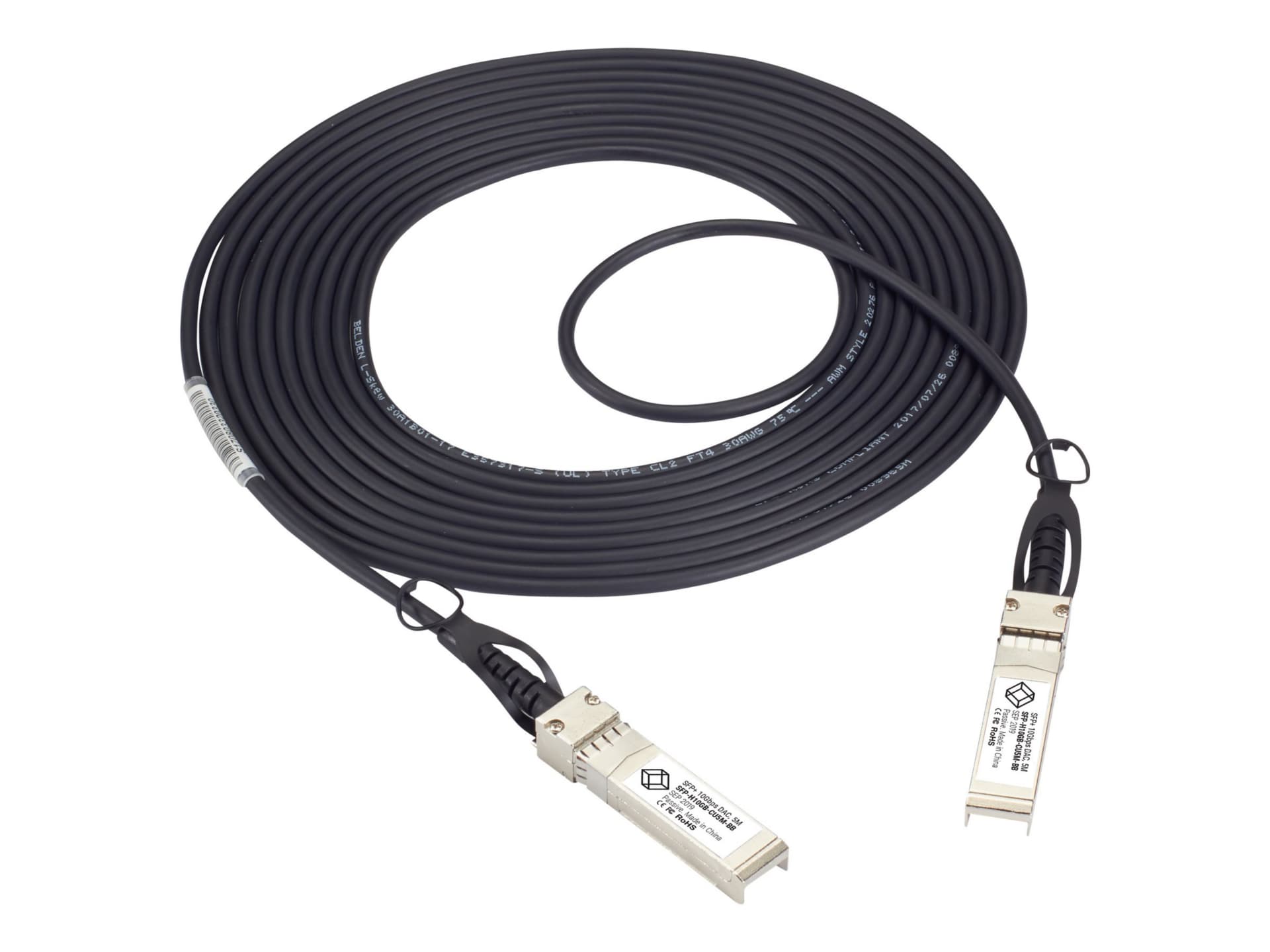 Black Box 10GBase direct attach cable - 5 ft - black