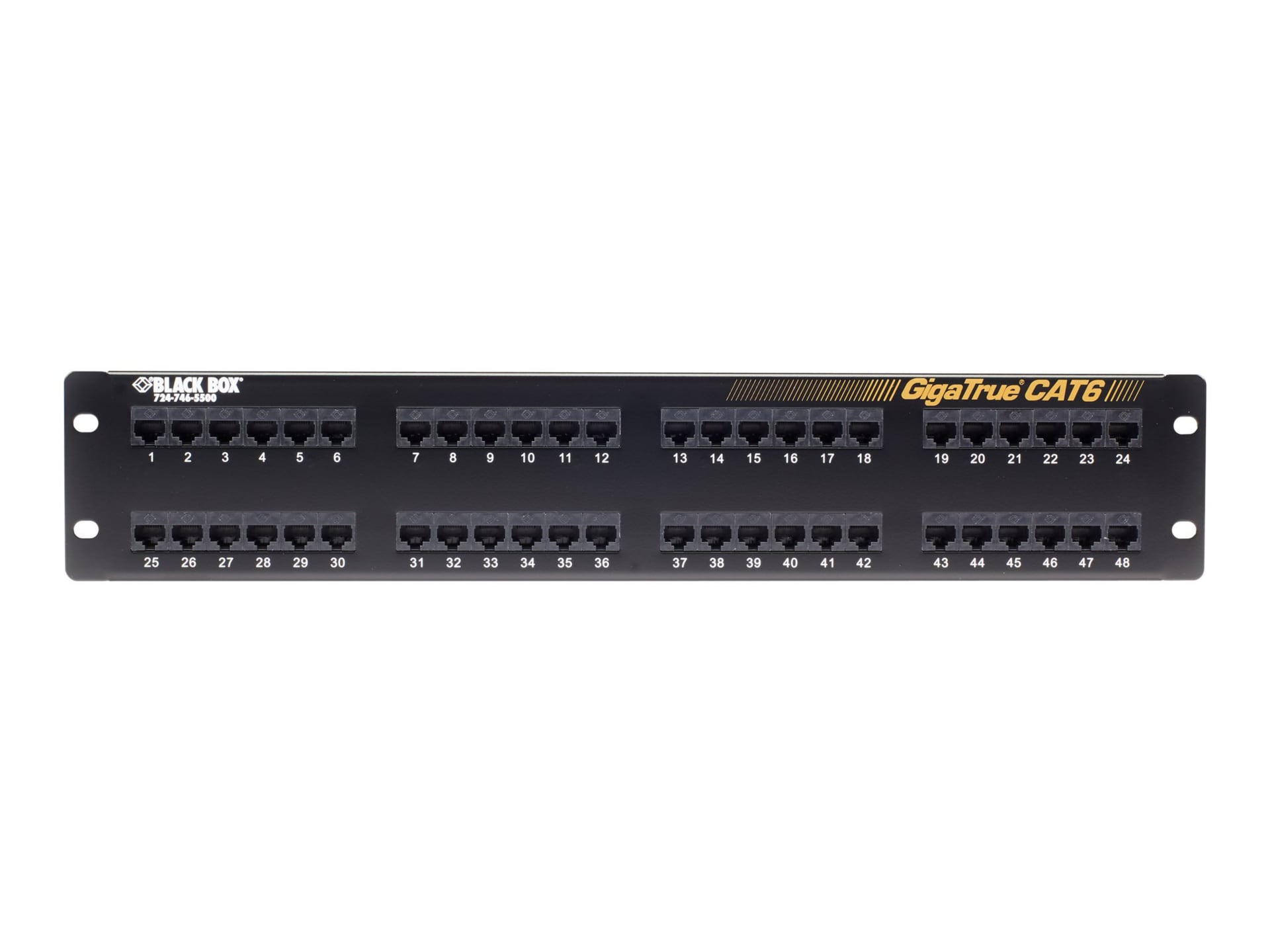 Black Box GigaTrue patch panel - 2U