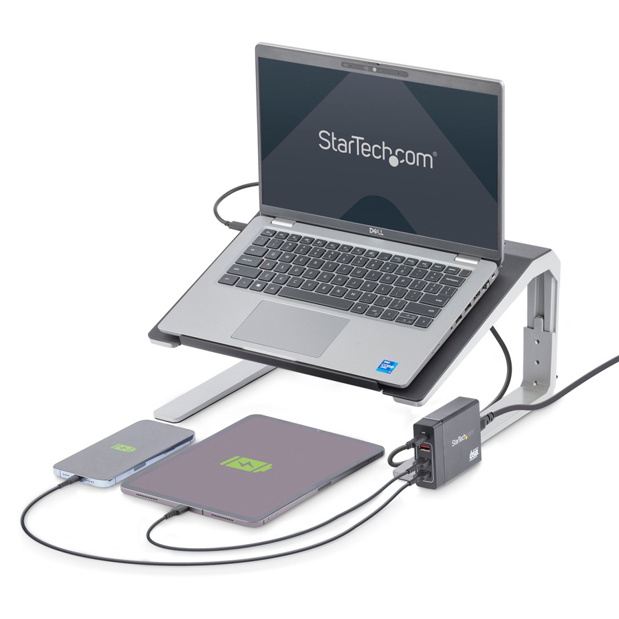 Thumbnail 2 of 12 for StarTech.com USB-C Charging Station, 72W, 1x USB-C + 3x USB-A, Portable Charger with PD, Laptop Replacement Charger