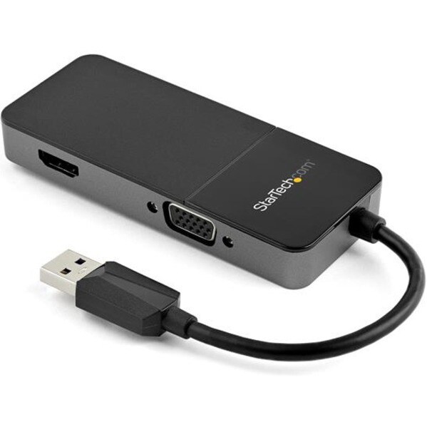 StarTech.com USB 3.0 to HDMI/VGA Adapter, 2 Monitor External Graphics Card