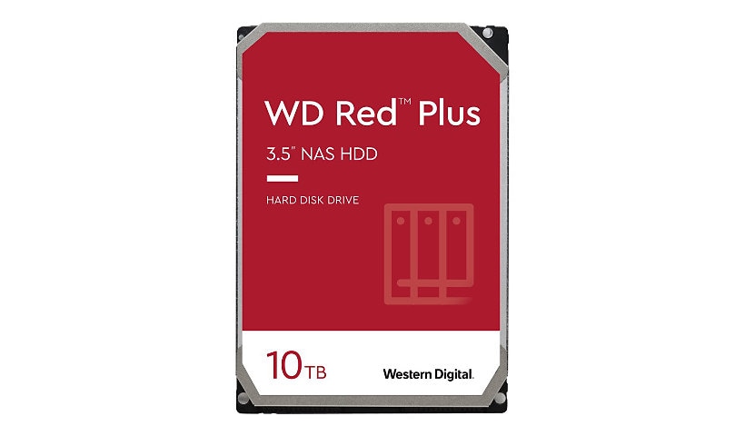 WD Red Plus NAS Hard Drive WD101EFAX - disque dur - 10 To - SATA 6Gb/s