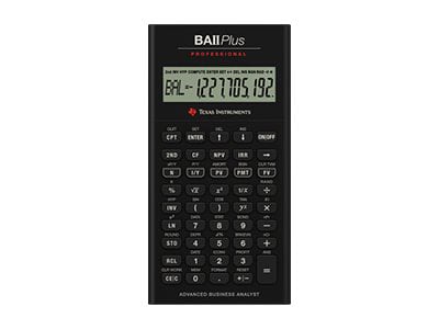 Texas Instruments BAII PLUS PROFESSIONAL - financial calculator