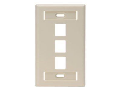 Leviton QuickPort Single-Gang With Designation ID Windows - mounting plate