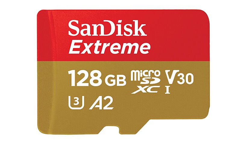 SanDisk Extreme - carte mémoire flash - 128 Go - microSDXC UHS-I