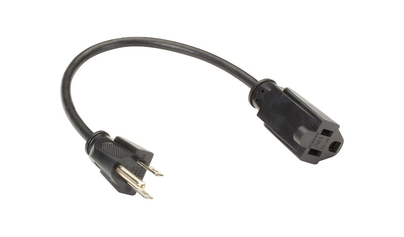Black Box Outlet Saver AC Mini Extension Cord - power extension cable - NEMA 5-15 to NEMA 5-15 - 1 ft