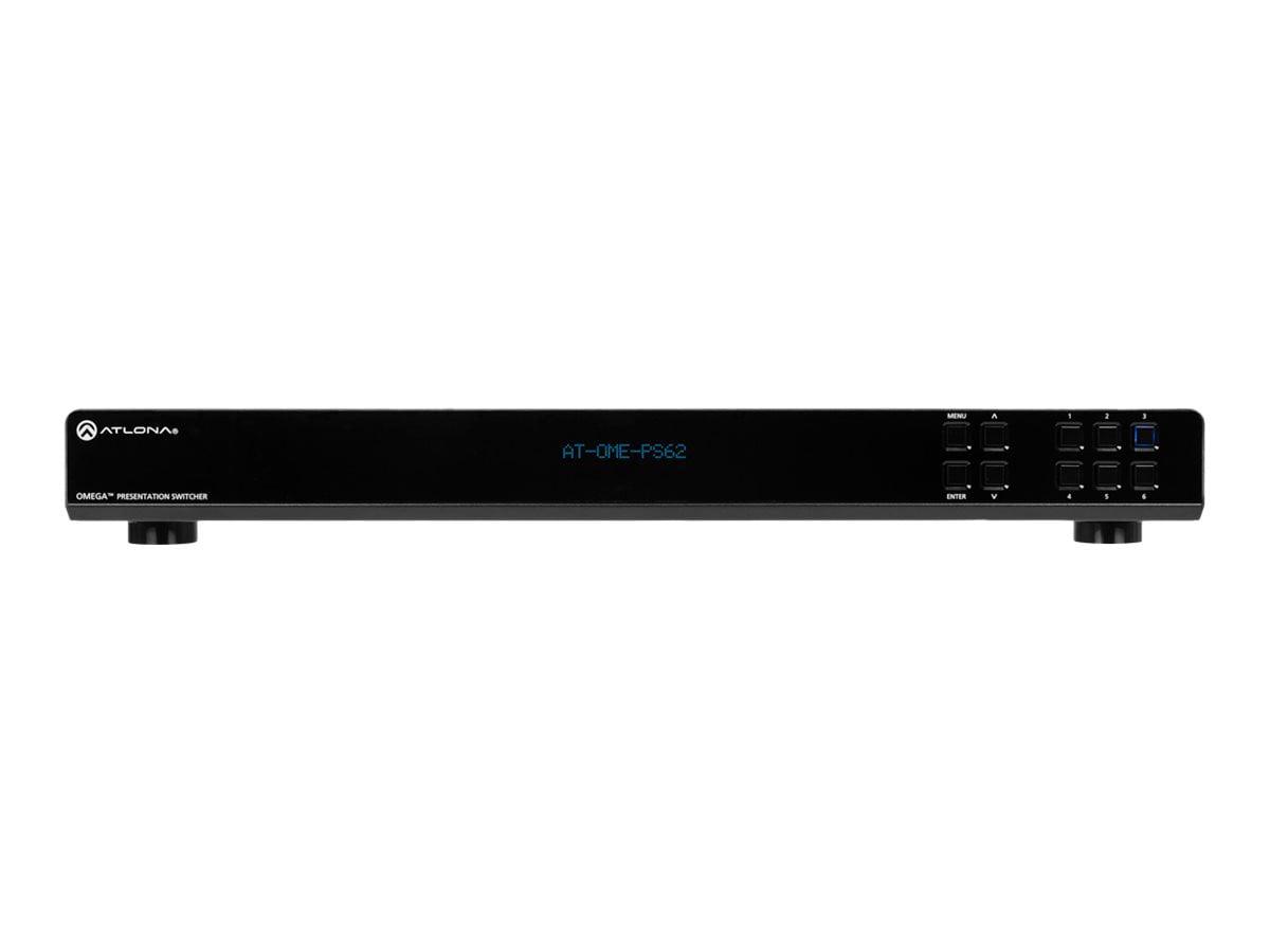 Atlona Omega AT-OME-PS62 6x2 matrix switcher / scaler / audio embedder/disembedder / HDBaseT converter