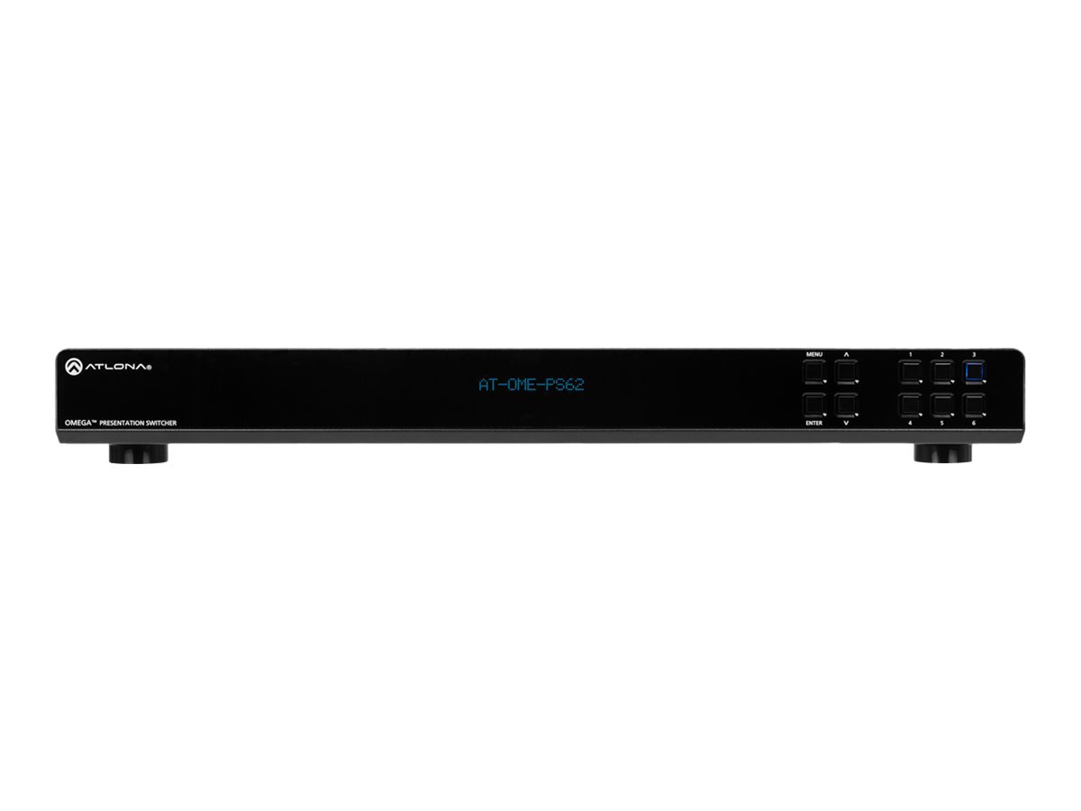 Atlona Omega AT-OME-PS62 6x2 matrix switcher / scaler / audio embedder/disembedder / HDBaseT converter