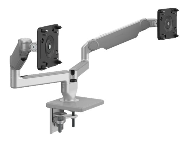 Humanscale M/FLEX M2.1 - mounting kit - for 2 LCD displays - silver with gray trim
