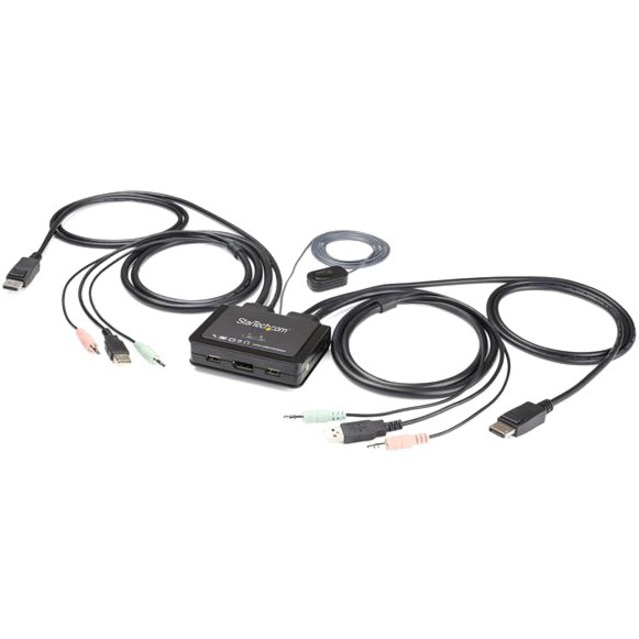 StarTech.com 2 Port USB HDMI Cable KVM Switch with Audio and