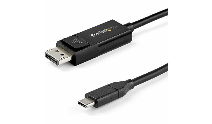 StarTech.com 3ft USB C to DisplayPort 1.4 Cable - 8K 60Hz/4K Reversible DP to USB-C Adapter Cable