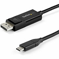 StarTech.com 3ft USB C to DisplayPort 1.4 Cable - 8K 60Hz/4K Reversible DP to USB-C Adapter Cable
