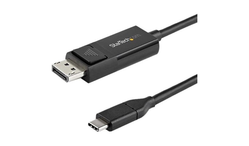 StarTech.com 6ft USB C to DisplayPort 1.2 Cable 4K 60Hz - Reversible DP to USB-C Adapter Cable