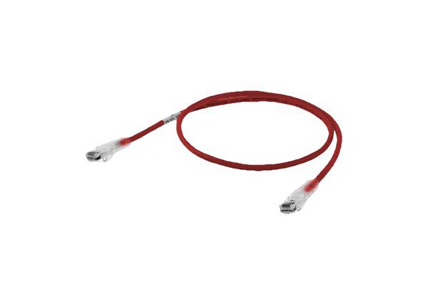 HUBBELL 1FT CAT6 SPEED-GAIN RED