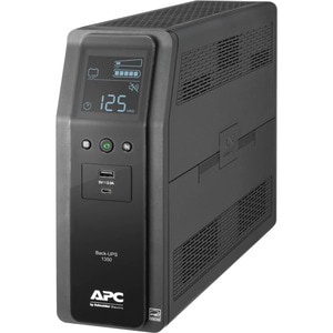 APC Back-UPS Pro 1350VA, 120V, AVR, LCD, 2 USB charging ports, 10 NEMA outl