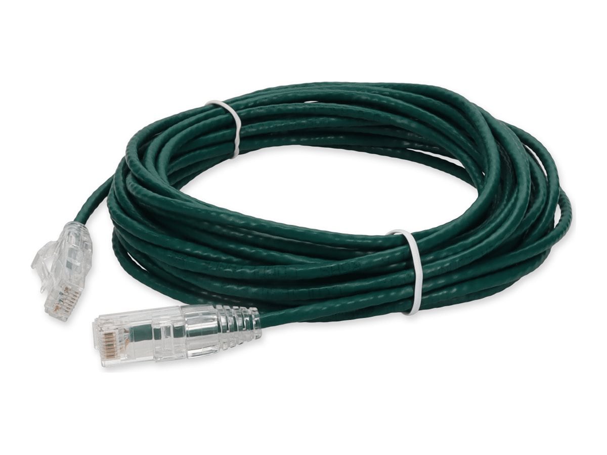 Proline 30ft RJ-45 (M)/RJ-45 (M) Straight Green Cat6 Slim UTP PVC Cable
