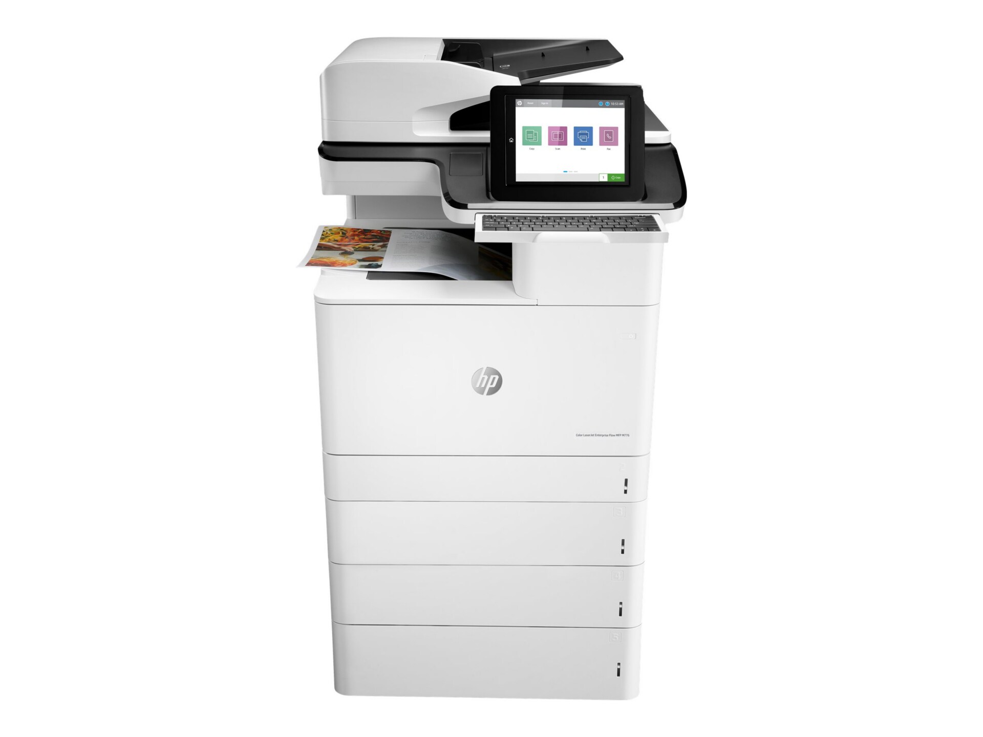 HP LaserJet Enterprise M776 M776z Laser Multifunction Printer-Color-Copier/Fax/Scanner-46 ppm Mono/46 ppm Color