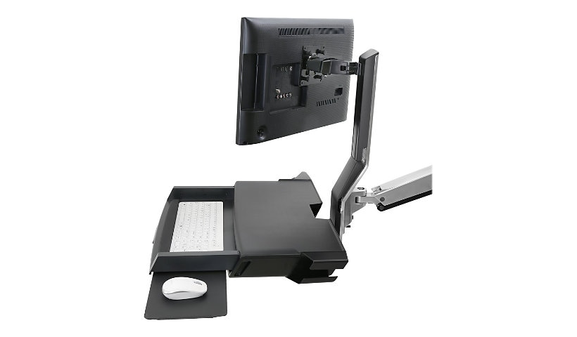 Ergotron StyleView Sit-Stand Combo Arm mounting kit - Patented Constant Force Technology - for LCD display / keyboard /