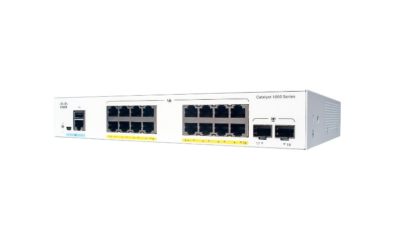 Cisco Catalyst 1000-16P-2G-L - switch - 16 ports - managed - rack