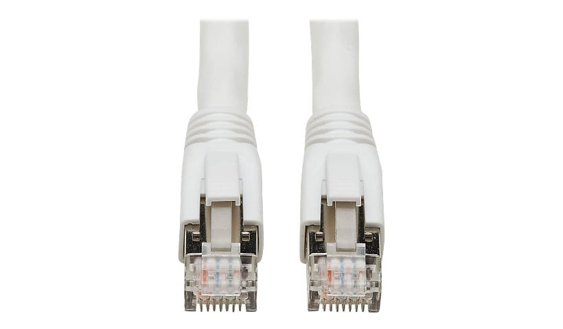 Tripp Lite Cat8 25G/40G-Certified Snagless S/FTP Ethernet Cable (RJ45 M/M), PoE, White, 6 ft. - patch cable - 6 ft -