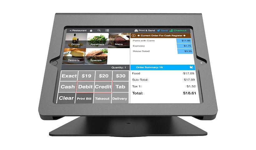 Compulocks Nollie iPad 10.2-inch POS Kiosk - stand - for tablet - black