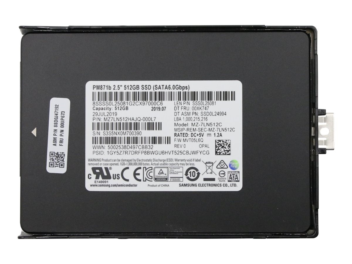 Samsung PM871b - solid state drive - 512 GB - SATA 6Gb/s